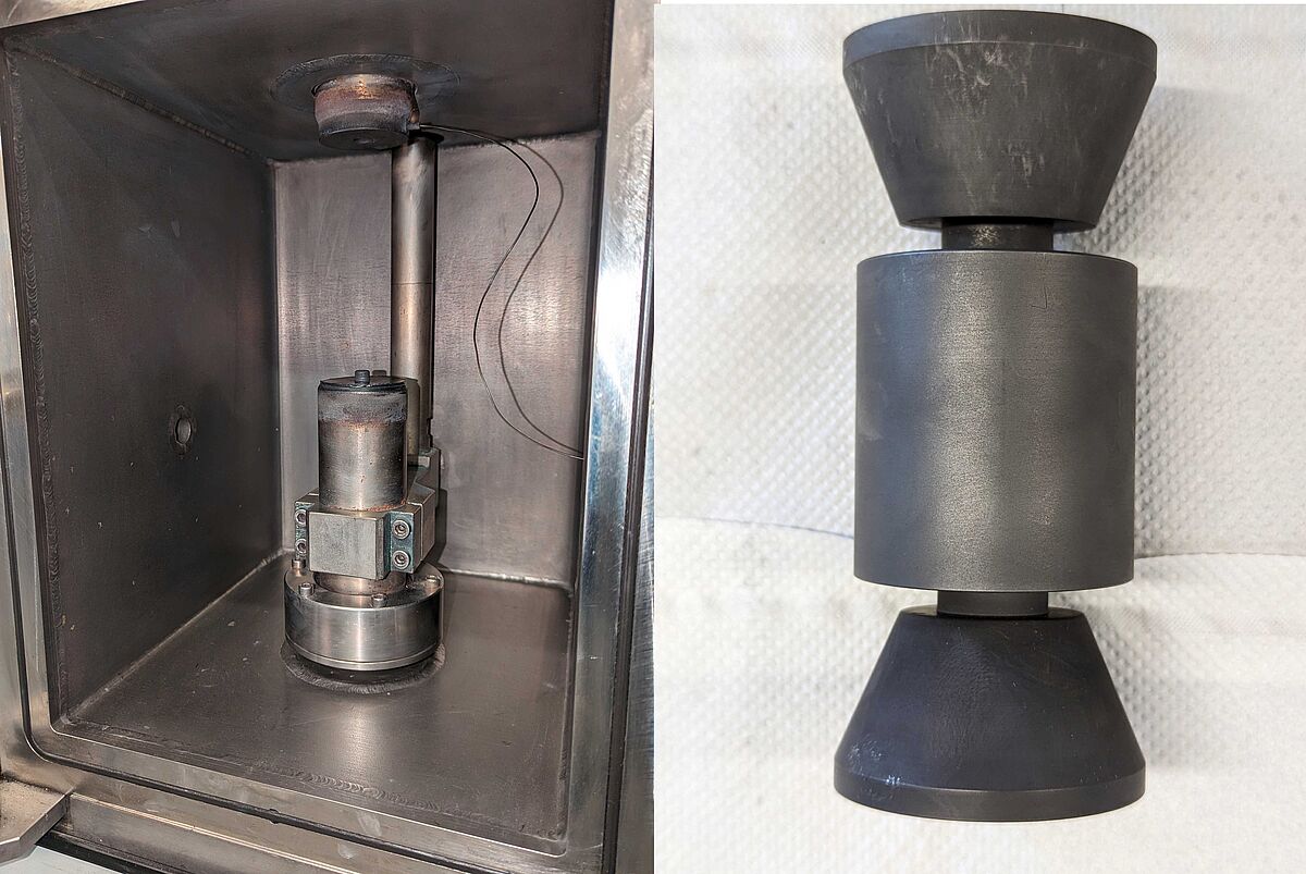 Sinterkammer und zylindrisches Graphitwerkzeug 